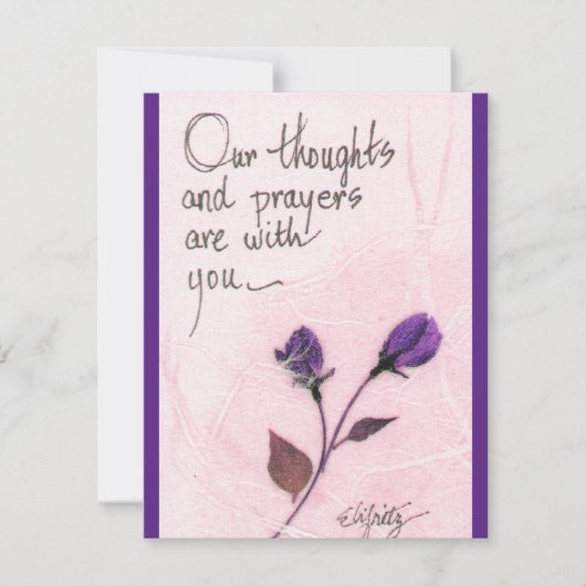 私たちの思考と祈りの言葉ことわざバラノートカード ノートカード (正面)