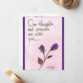 私たちの思考と祈りの言葉ことわざバラノートカード ノートカード (正面/裏面インサイチュ)