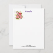 私たちの思考と祈りの言葉ことわざバラノートカード ノートカード (裏面)