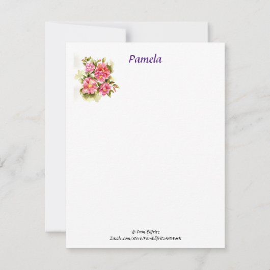 私たちの思考と祈りの言葉ことわざバラノートカード ノートカード (裏面)