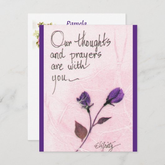 私たちの思考と祈りの言葉ことわざバラノートカード ノートカード (正面/裏面)