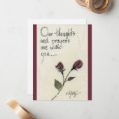 私たちの思考と祈りの言葉ことわざバラノートカード ノートカード (正面/裏面インサイチュ)