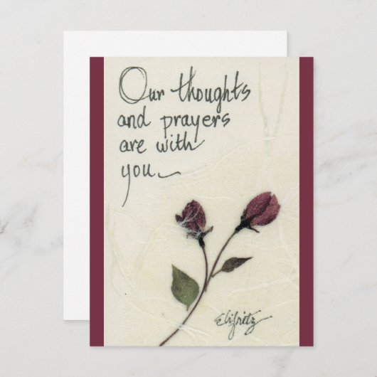 私たちの思考と祈りの言葉ことわざバラノートカード ノートカード (正面/裏面)