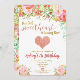 私たちの恋人のバレンタイン·バースデー·ガール 招待状