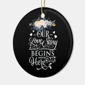 私たちの恋物語はここから始まる セラミックオーナメント (左)