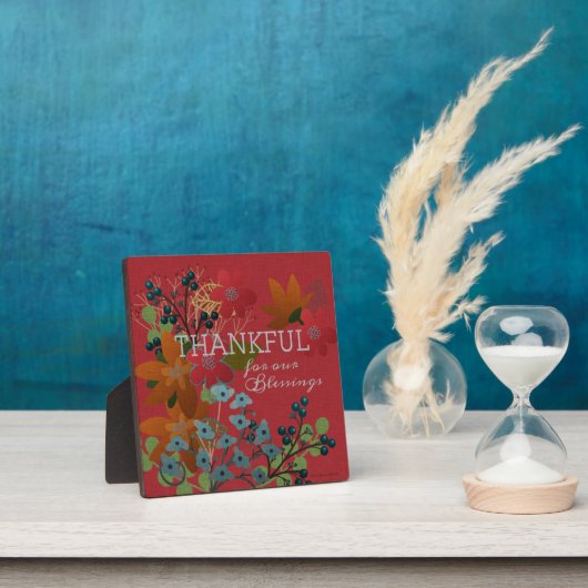 私たちの恵みに感謝 |果実と花 フォトプラーク (インサイチュ)