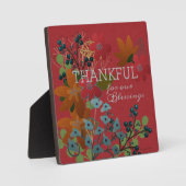 私たちの恵みに感謝 |果実と花 フォトプラーク (正面)