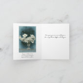 私たちの悔やみや弔慰:ドッグウッドの花(写真も含む) カード (内部)