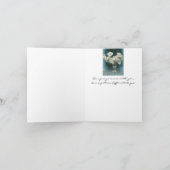 私たちの悔やみや弔慰:ハナミズキの花の大小 カード (内部)