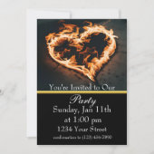 私たちの情熱的なパーティーに花を咲かせよう! 招待状 (正面)