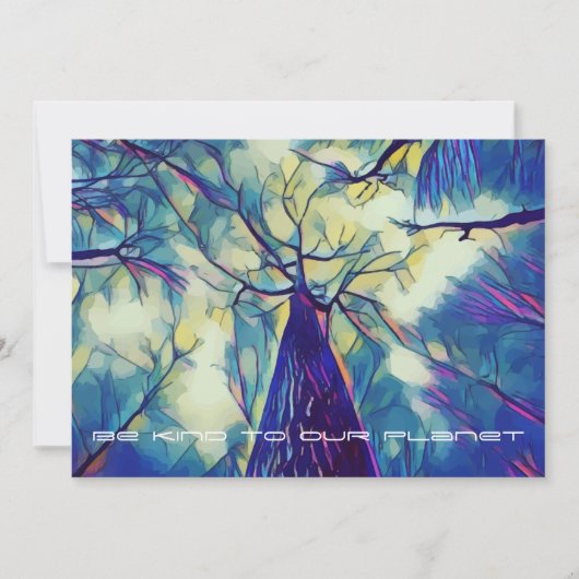 私たちの惑星に親切になる – 木々の森の地球の日 (正面)