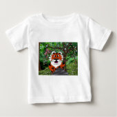 私たちの惑星エコチームTgrrタイガーのアパレルギフトをハイキング ベビーTシャツ (正面)