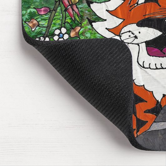 私たちの惑星エコチームTgrrタイガーのアパレルギフトをハイキング マウスパッド (コーナー)