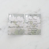 私たちの愛が花開く 結婚発表 案内状 (内部)