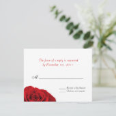 私たちの愛のバラ結婚~さんの返信/ RSVPカード (スタンド正面)