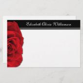 私たちの愛のバラ~横文房具 便箋 (正面/裏面)