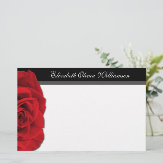 私たちの愛のバラ~横文房具 便箋 (スタンド正面)