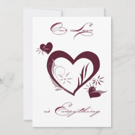 私たちの愛のバレンタインカード サンキューカード