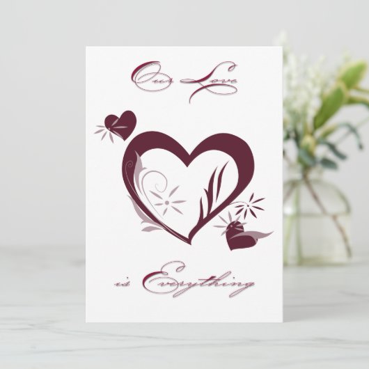 私たちの愛のバレンタインカード サンキューカード (スタンド正面)