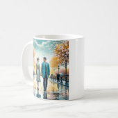 私たちの愛の物語は私お気に入りの コーヒーマグカップ (正面左)