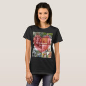 私たちの愛の物語12枚の写真タイムラインカップルコラージュ Tシャツ (正面フル)
