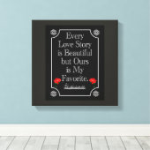 私たちの愛の物語 – キャンバスアート (インサイチュ (ウッドフロア))