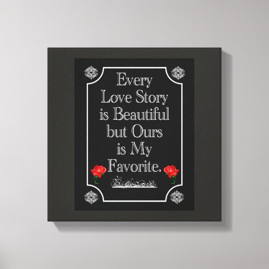 私たちの愛の物語 – キャンバスアート (正面)
