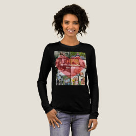 私たちの愛の物語 12枚の写真タイムライン カップルコラージュ トライブレンドＴシャツ