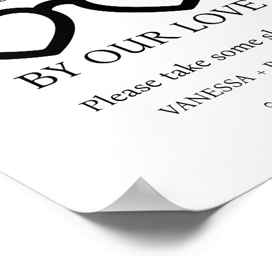 私たちの愛の眼鏡看板に目結婚がくらむな ポスター (角)