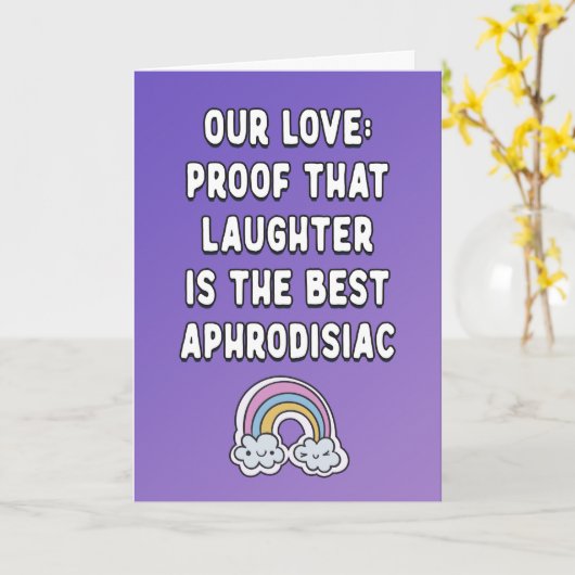 私たちの愛の証拠は笑い声アフロディシ最高のア カード (黄色い花)