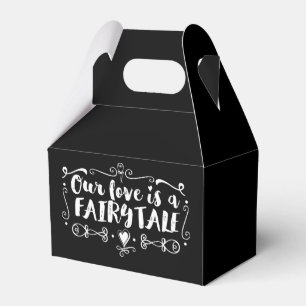 私たちの愛はおとぎ話のカスタム結婚式の好意 フェイバーボックス