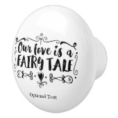 私たちの愛はおとぎ話のホワイトベッドルームドレッサー セラミックノブ (右)