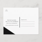 私たちの愛はおとぎ話 ウェディング セーブ・ザ・デート 案内ポストカード (裏面)