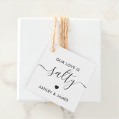 私たちの愛はしょっぱい ウェディング フェイバータグ (インサイチュ)