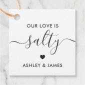 私たちの愛はしょっぱい ウェディング フェイバーテグ フェイバータグ (正面)