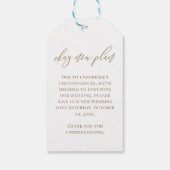 私たちの愛はデートの白変わりではない ギフトタグ (裏面)