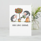 私たちの愛はバレンタインにハリネズミを育てる カード (スタンド正面)