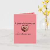 私たちの愛はバレンタインデーの夫へのお菓子みたいだ カード (黄色い花)