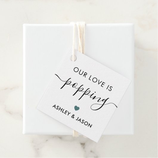 私たちの愛はポップコーンラベル結婚の フェイバータグ (インサイチュ)