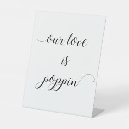 私たちの愛はポップンポップコーンバー結婚ズ 台座サイン