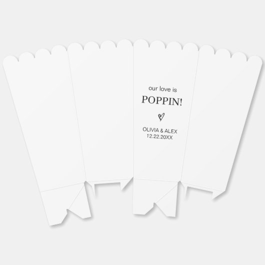 私たちの愛はポピカスタムンのポップコーン結婚の好意 フェイバーボックス (見開き)