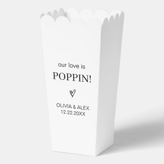 私たちの愛はポピカスタムンのポップコーン結婚の好意 フェイバーボックス (正面)