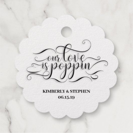 私たちの愛はポピ結婚ンの フェイバータグ (裏面)