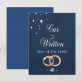 私たちの愛は星に書かれていた インビテーションポストカード (正面/裏面)