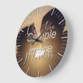 私たちの愛は時代を超越している – カスタムフォトクロック ラージ壁時計 (傾斜)