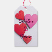 私たちの愛は永遠のハート- ギフトタグ (正面)