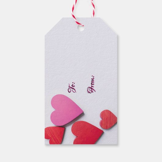 私たちの愛は永遠のハート- ギフトタグ (裏面)