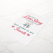 私たちの愛は私のお気に入りのバレンタインデーのカード 箔シーズンカード (回転した状態)