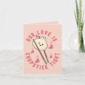 私たちの愛は箸詰めである – かわいいグルメ カード (正面)