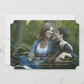 私たちの愛は美しいロマンチックモダンな台本の写真 セーブザデート (正面)